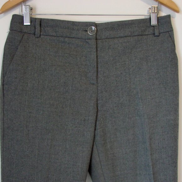 Ted Baker London Dark Gray Virgin Wool Dress Pants Trousers Size 8 - Picture 3 of 15